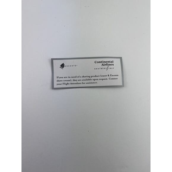 Continental Airlines First Class Complimentary Amenity Kit 5 VTG Travel Bag New - Picture 8 of 16